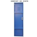 Vestiaire biplace 6 casiers monobloc portes bleues - H1.80m - L30cm